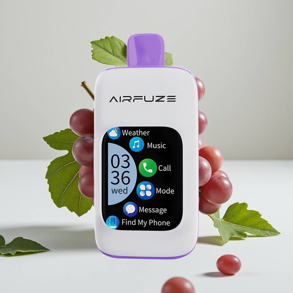 AirFuze Smart 30000 Puffs Disposable Vape Grape Burst 900mAh Type-C Touch Screen