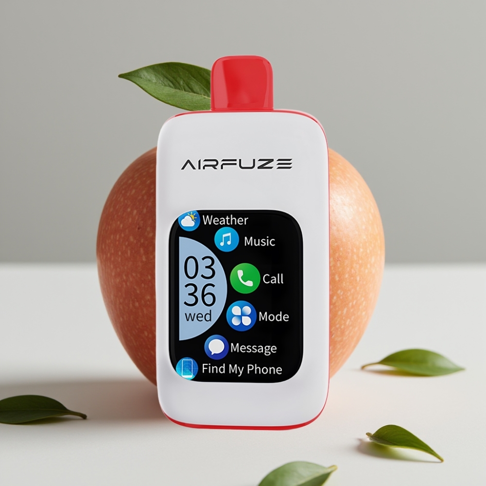 AirFuze Smart 30000 Puffs Disposable Vape Triple Apple 2.01" Touch Scherm Type-C Laden