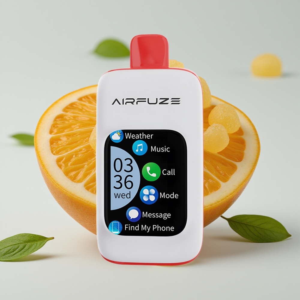 AirFuze Smart 30000 Puffs Disposable Vape Zure Lush Gummy met 2.01" Touchscreen & Type-C