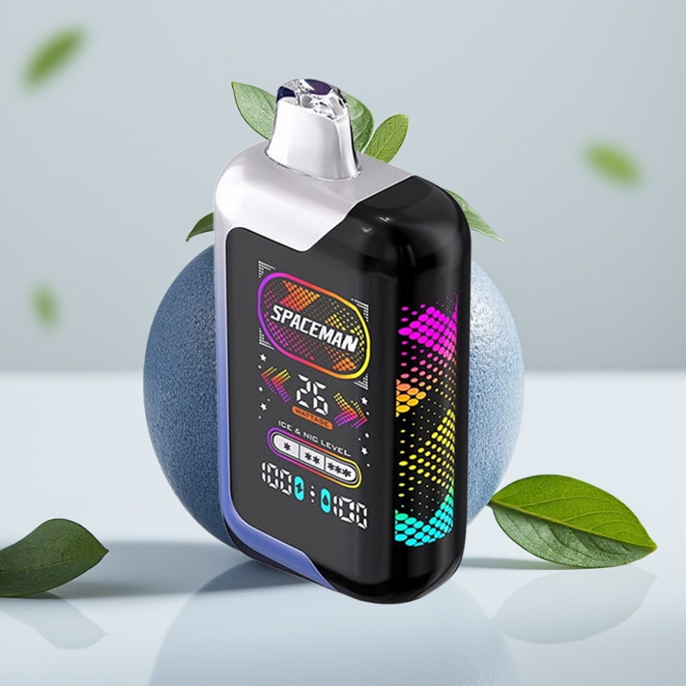 SMOK SPACEMAN SP40000 Disposable Vape Blauwe Razz IJs 0% Nicotine 40000 Puffs 1000mAh 20ml Scherm 2.28\" Dual Meshed Coil