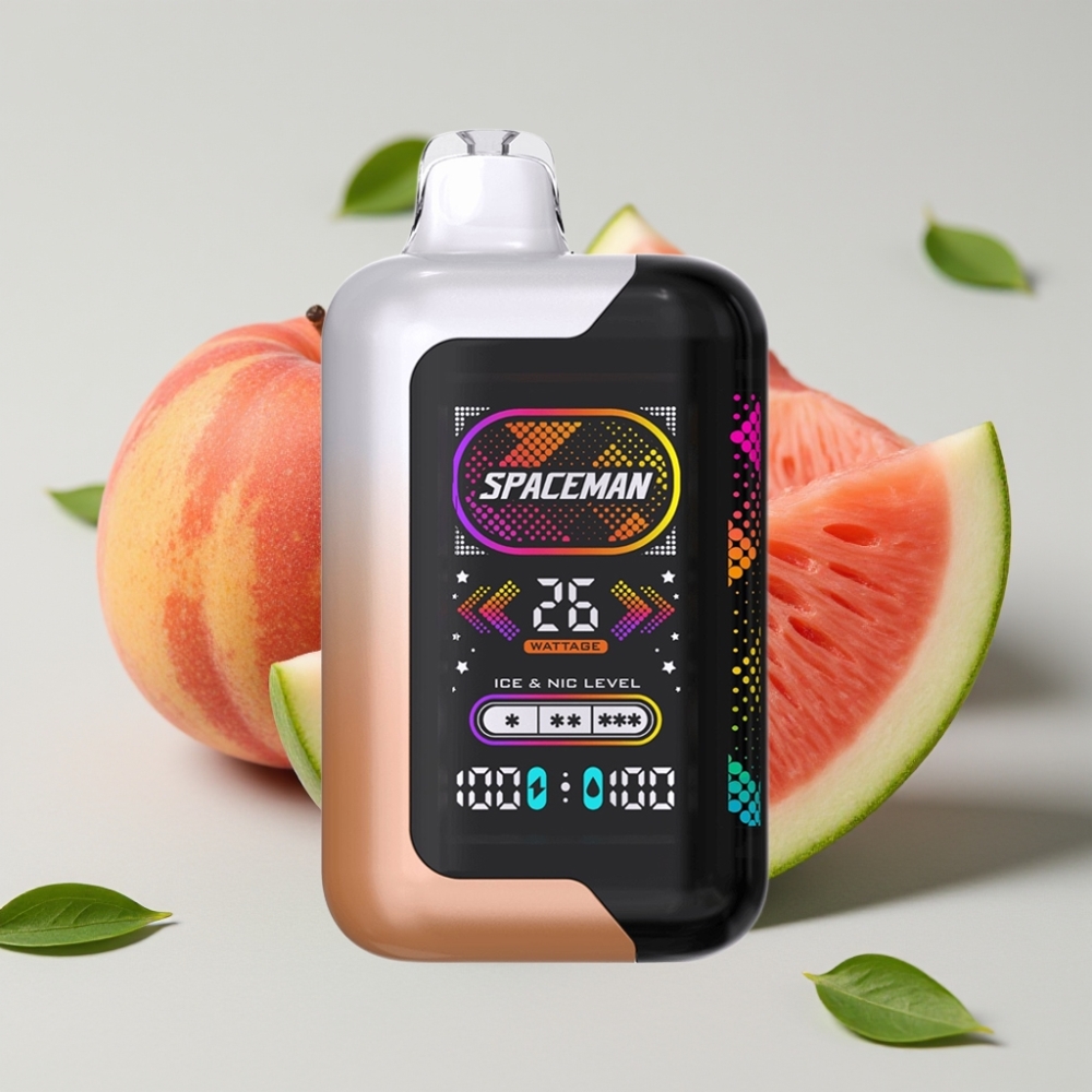 SMOK Spaceman SP40000 40000 Puffs 0mg Nicotine Rechargeable Disposable Vape Sappige Perzik Watermeloen