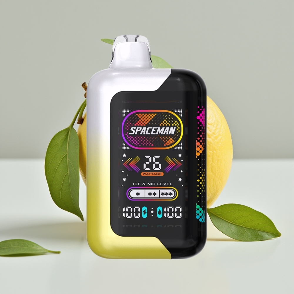 SMOK Spaceman SP40000 Disposable Vape Citroen Pop 0% Nicotine 20ml 40000 Puffs 1000mAh LED Scherm